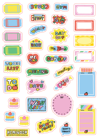 LOL x LMOLMO diary deco sticker-03LittleJoy