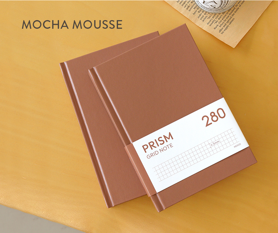 Prism 280 Grid Notebook- Mocha mousse