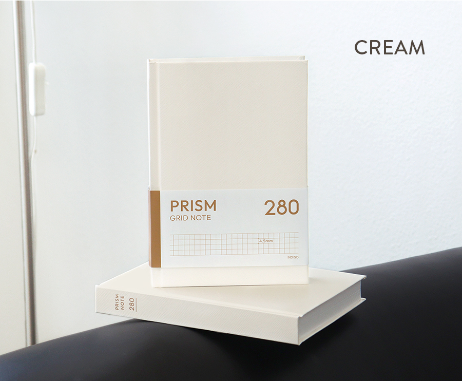 Prism 280 Grid Notebook- Cream