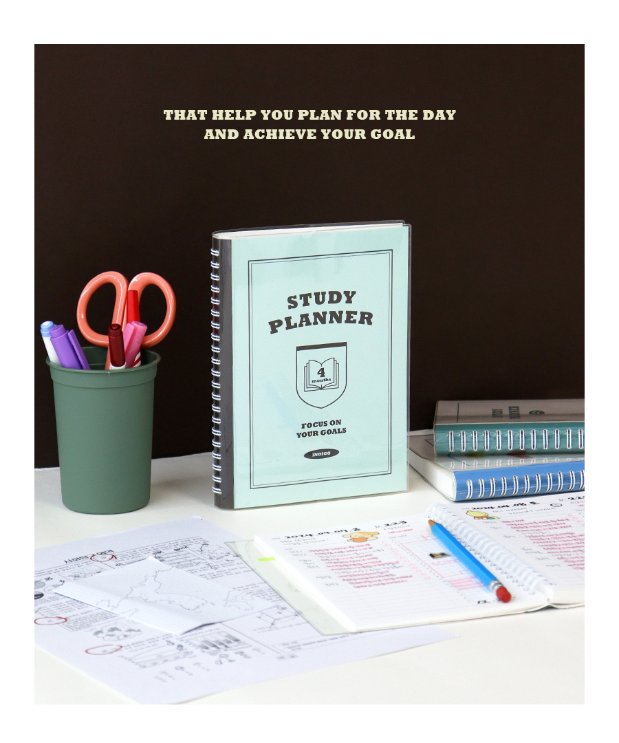 Basic study planner (cover) - Brown