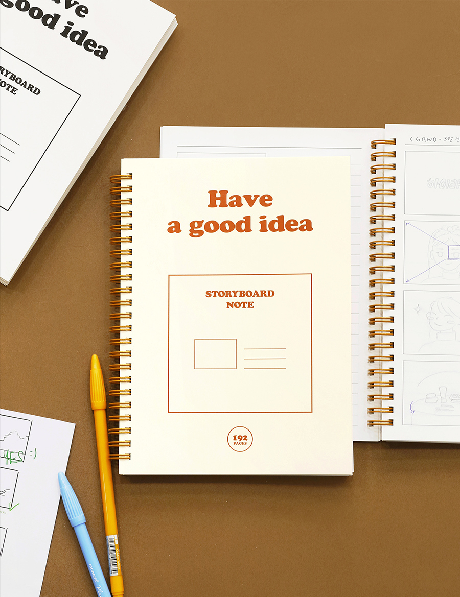 Basic A5 Storyboard Note - Orange