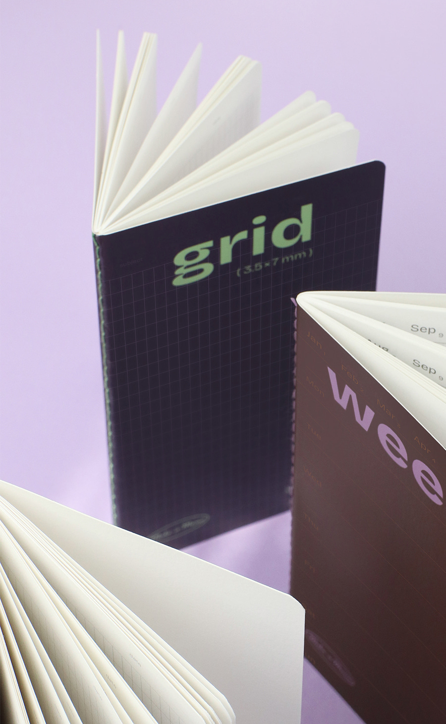 Make a Memo Leaf Note - Grid - 02 Plum