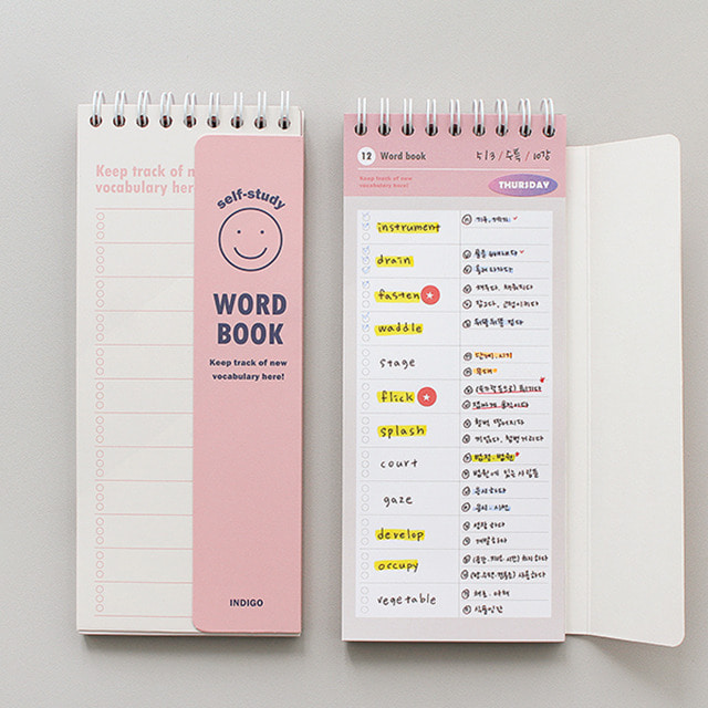 Self-Study Word Book - Pink Smile