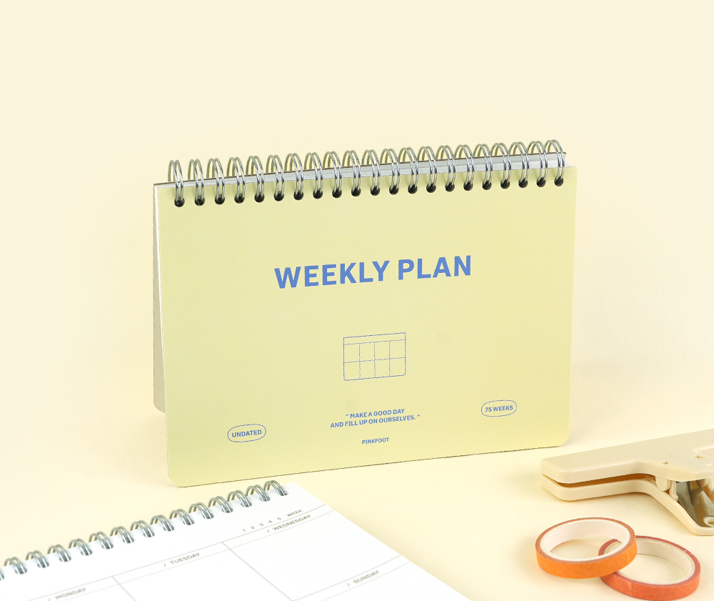 Standard Weekly Planner- Yellow