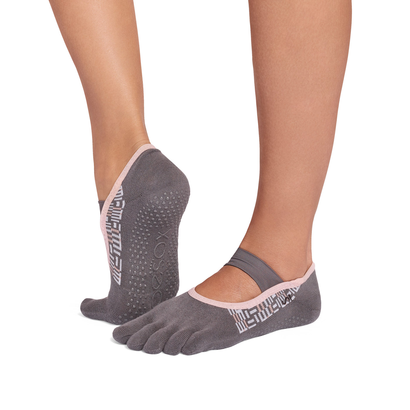 ToeSox ถุงเท้ากันลื่นแยกนิ้ว รุ่น Ultra Fine Knit Mia ปิดนิ้วเท้า