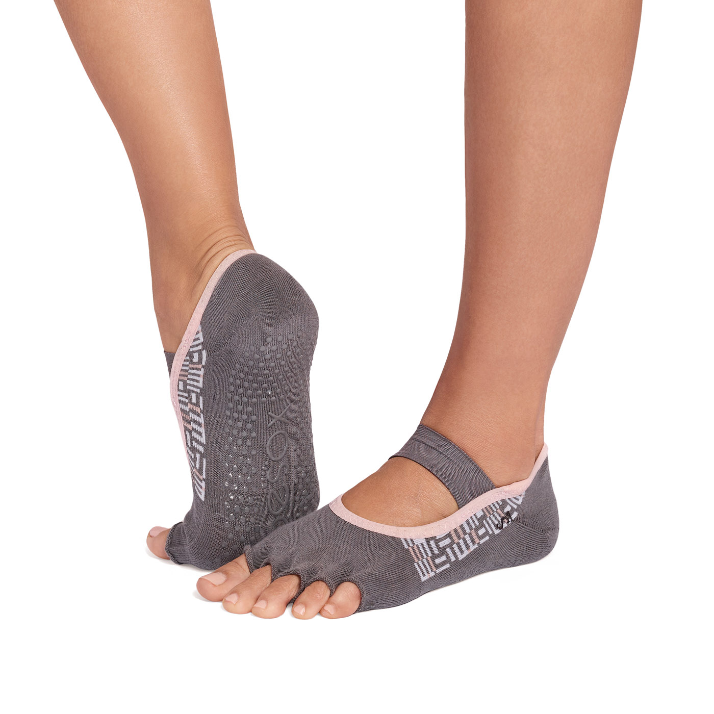 ToeSox ถุงเท้ากันลื่นแยกนิ้ว รุ่น Ultra Fine Knit Mia เปิดนิ้วเท้า