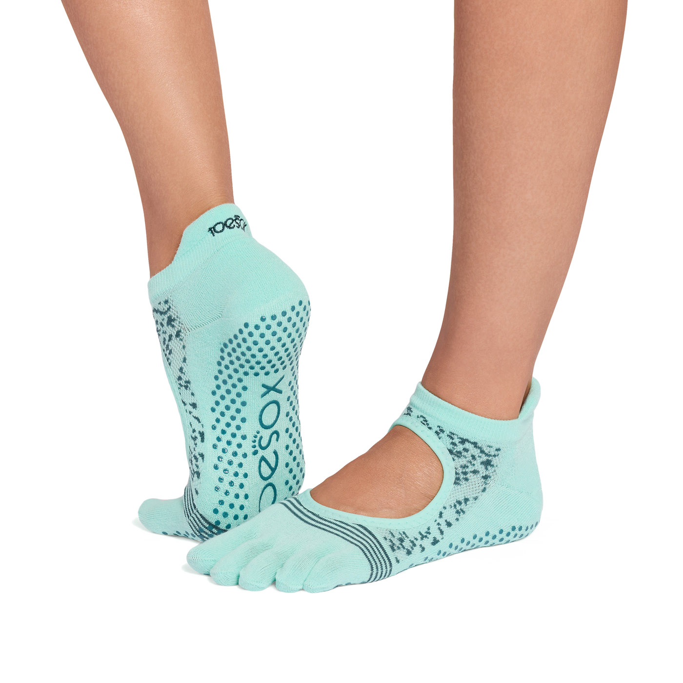 ToeSox ถุงเท้ากันลื่นแยกนิ้ว รุ่น Bellarina Tec ปิดนิ้วเท้า
