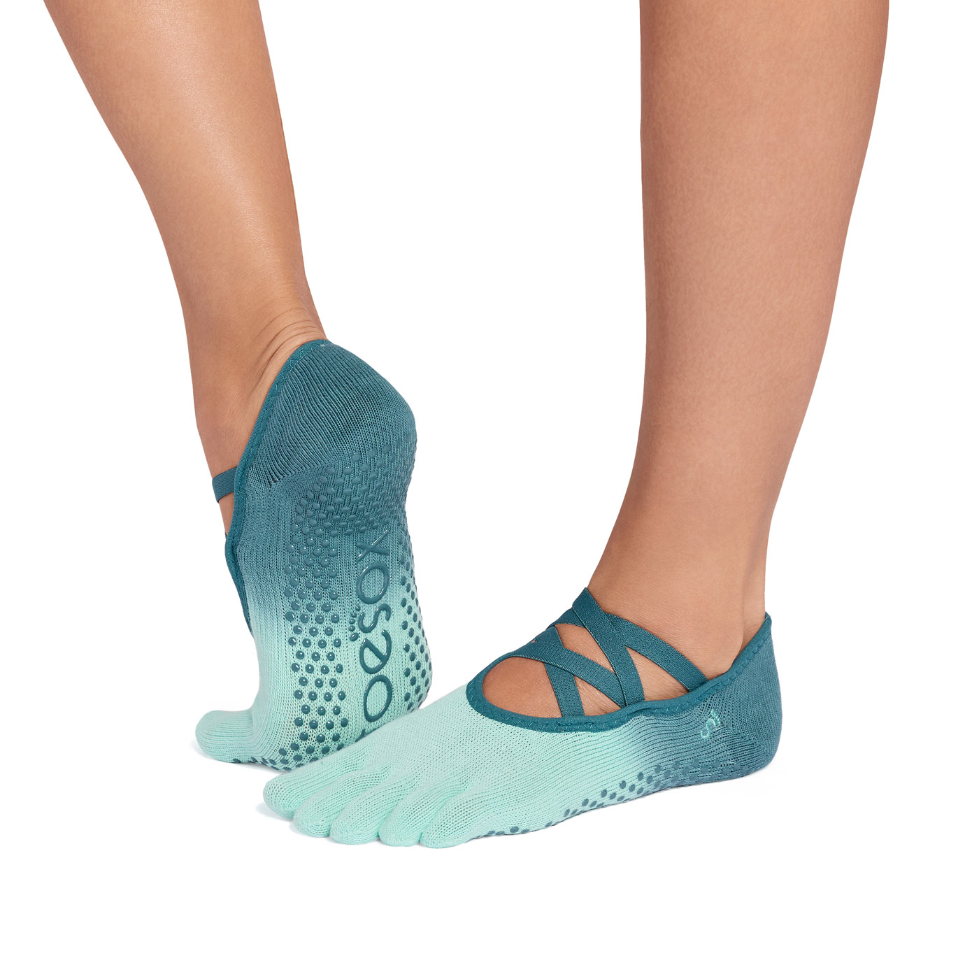 ToeSox ถุงเท้ากันลื่นแยกนิ้ว รุ่น Elle ปิดนิ้วเท้า