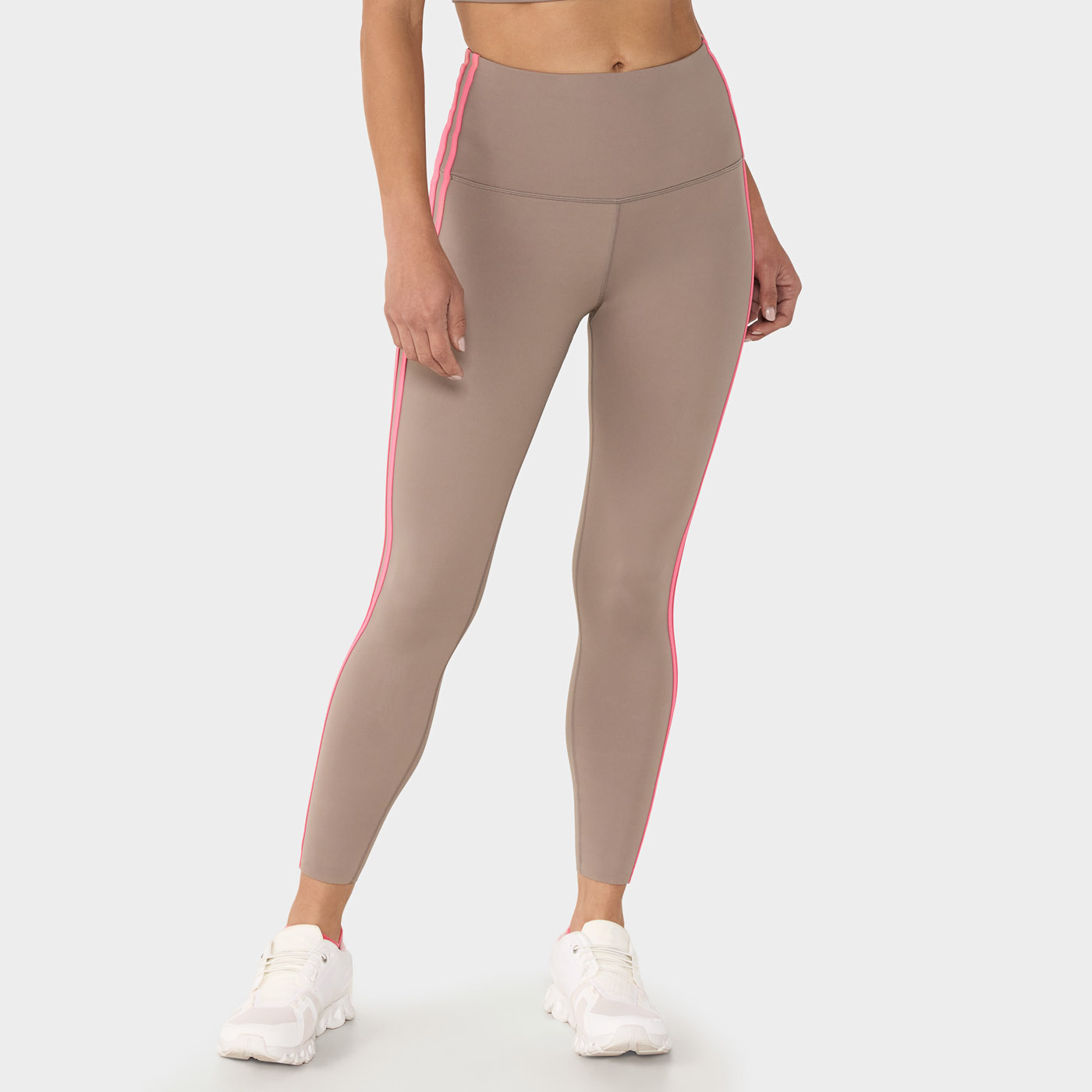 Tavi กางเกงออกกำลังกาย รุ่น High Waisted 7/8 Stripe Tight