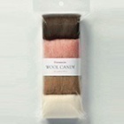 ใยขนแกะแท้ 100% Hamanaka-Japan Wool Candy 4 Color Set 40g (4 X10g) (pack) H441-120(Felt Dog Colors)