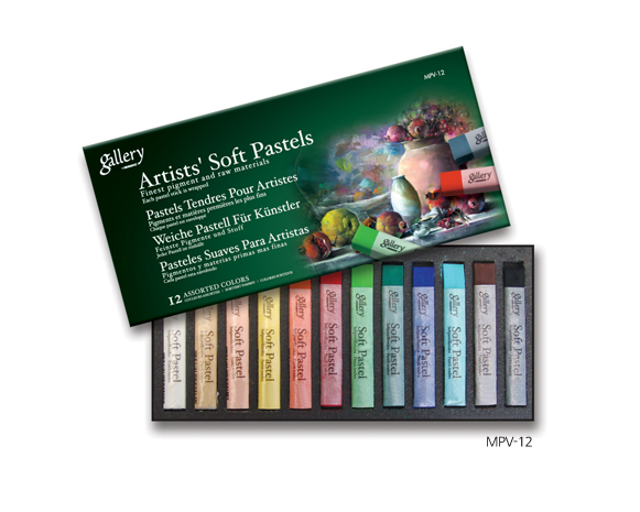 สีชอล์ค GALLERY SOFT PASTEL 12สี EARTHTONE
