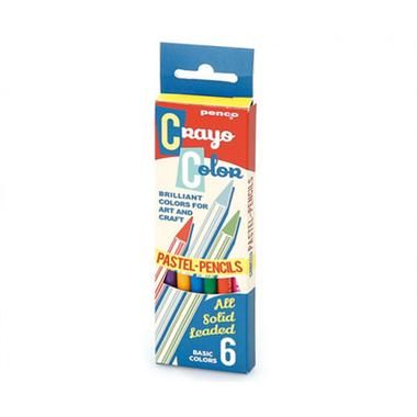 Penco Crayon Color Pastel-Pencils basic colors 6