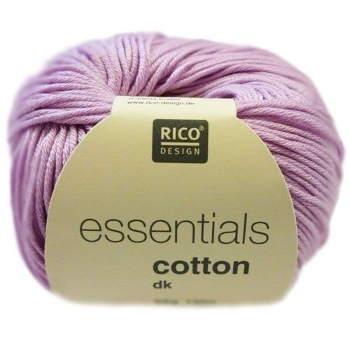 Rico Essentials Cotton DK ไหมถักคอตตอน 100% made in Italy  สีม่วงอ่อน 