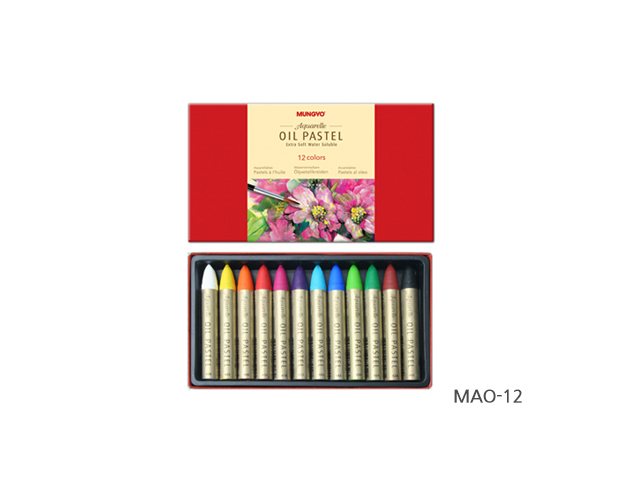 Mungyo Oil Pastel 12 colors - Extra Soft Water Solub (MAO-12)le