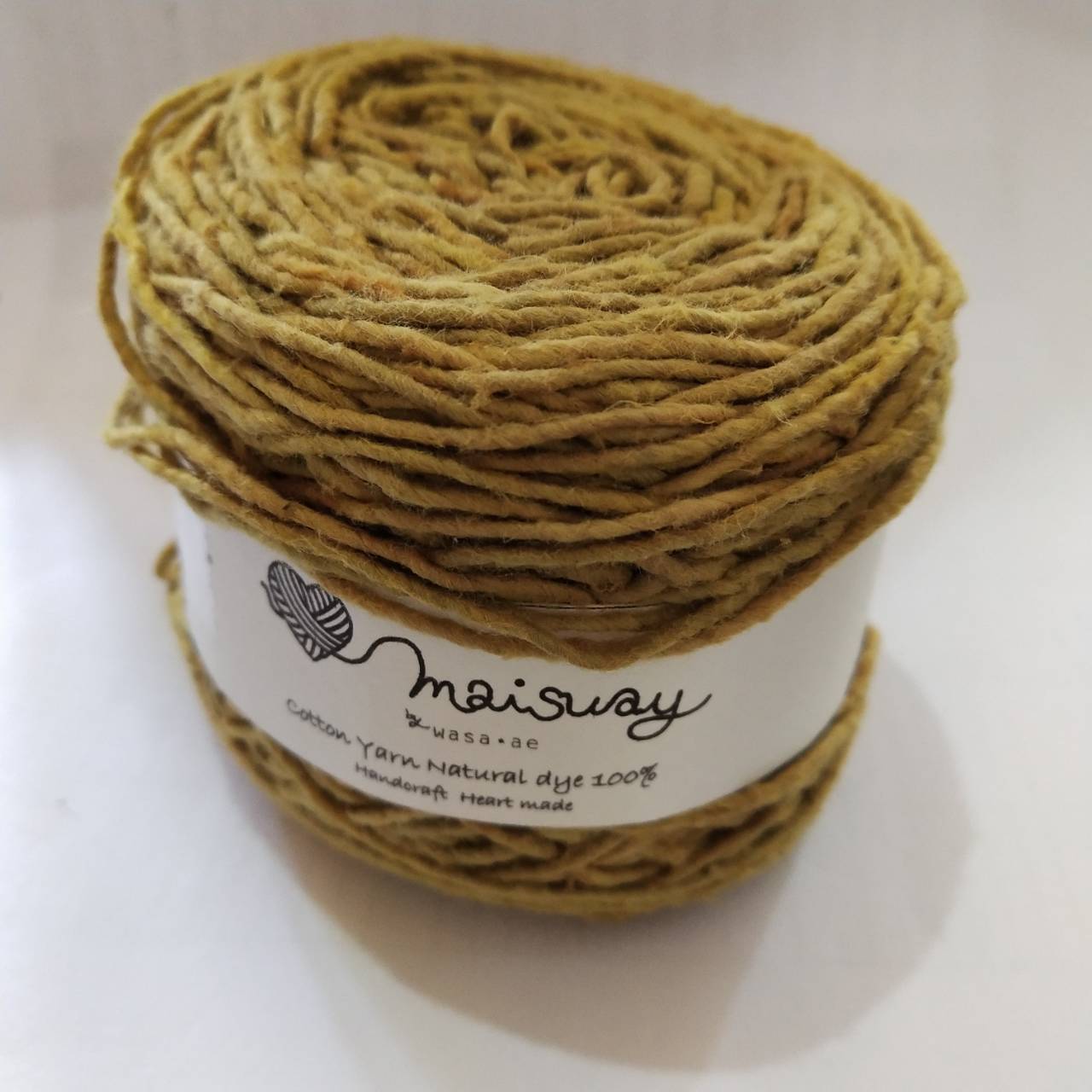  ไหมสวย ไหมฝ้ายแท้ 100% ย้อมสีธรรมชาติ Maisuay Natural Plant-Dyed 100% Cotton Yarn ขนาด 2 มม.  #