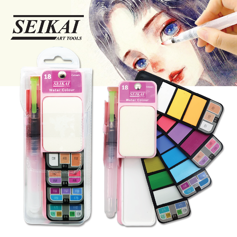 สีน้ำ pocket pastel 18 สี SEIKAI