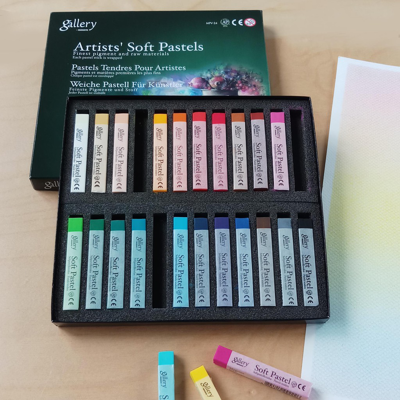 สี Soft Pastel 24 สี แบรนด์ Gallery Mungyo 