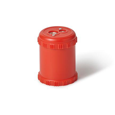 Dual Pencil Sharpener - 2 Holes - Red