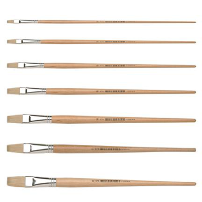 Paintbrush Boar Bristle Flat #06 - 10mm