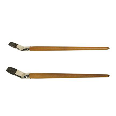 Curved Paintbrush Polecat Hair - # 22