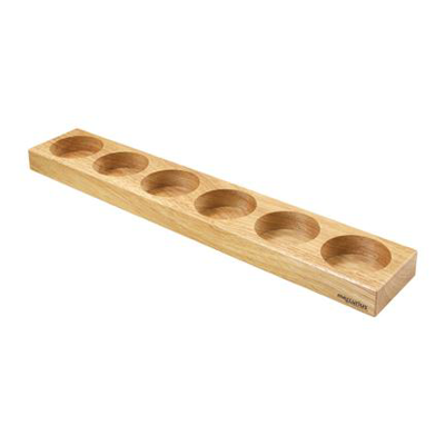 Wooden Holder for 6 Paint Jars without Lid
