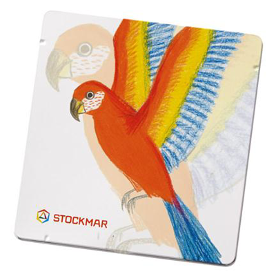 Stockmar Empty Tin Case Parrot Hexagonal Inlay