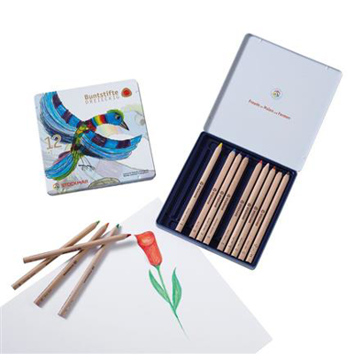 #R Stockmar Coloured Pencils triang. Ass.12+1(DE-EN-IT)