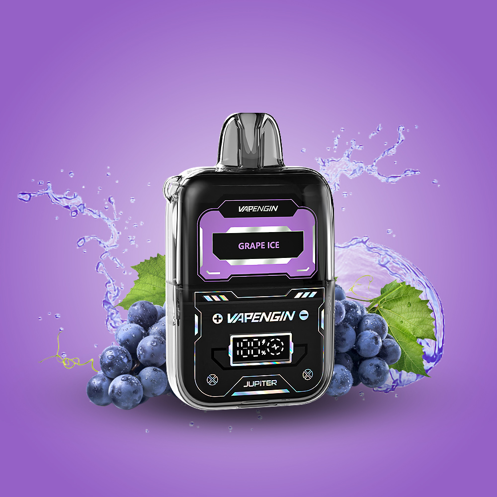 Vapengin Jupiter 2 6500 Puffs Starter Kit (เครื่อง) (GRAPE ICE | องุ่นไอซ์)(GRAPE ICE | องุ่นไอซ์)