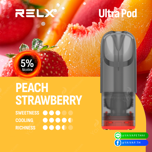RELX Ultra Pod(Peach Strawberry 5%)
