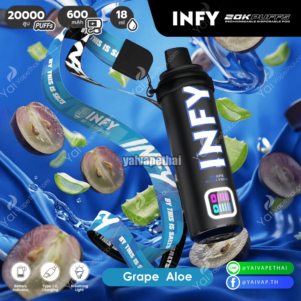 INFY 20K Puffs (Grape  Aloe)