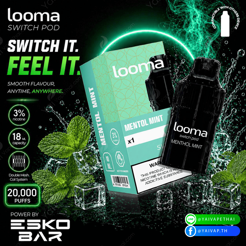 Looma sw pods 20k(Menthol mint)