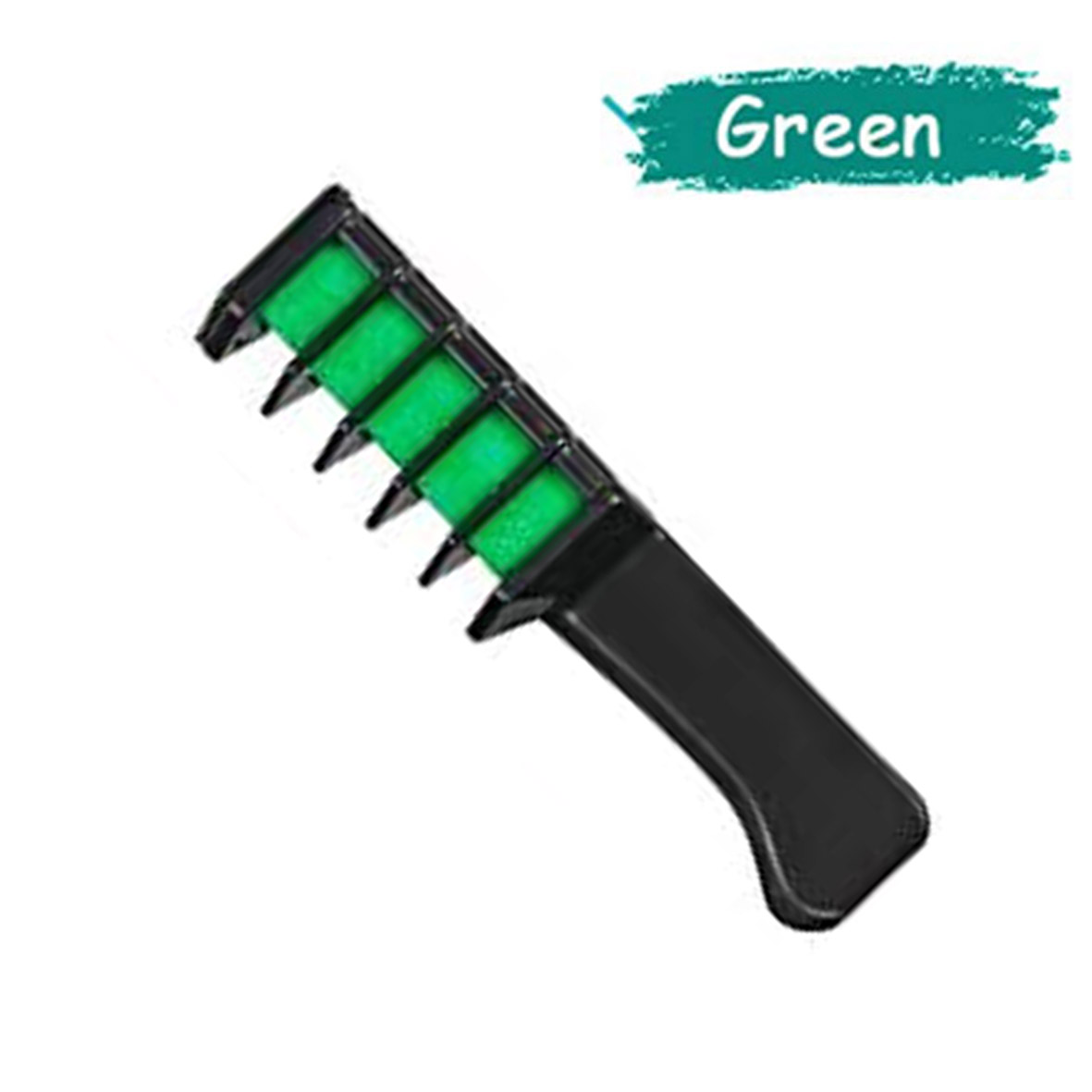 หวีชอล์กย้อมผม Hair Dyeing Comb Green