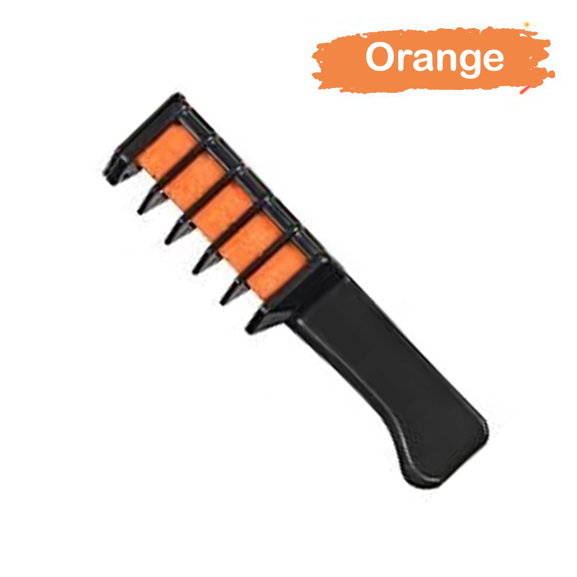 หวีชอล์กย้อมผม Hair Dyeing Comb Orange