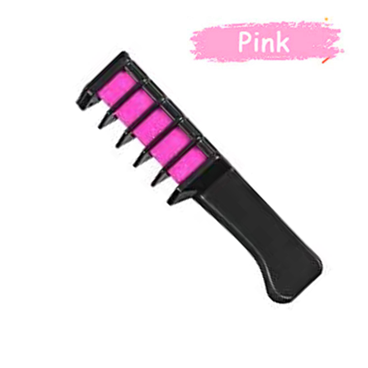 หวีชอล์กย้อมผม Hair Dyeing Comb Pink