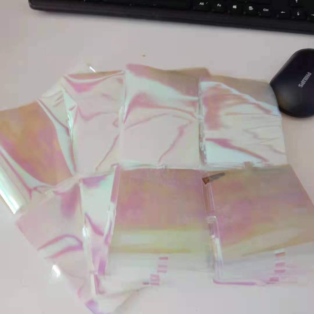 ม่านฟอยล์ foil curtain สี ชมพูเงา (แบบเหลี่ยม)