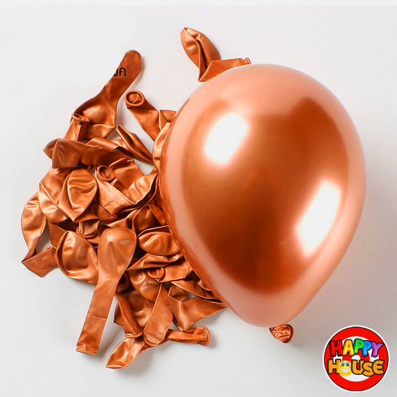 ลูกโป่งเมทัลลิค metallic balloon(12 นิ้ว ทองแดง)