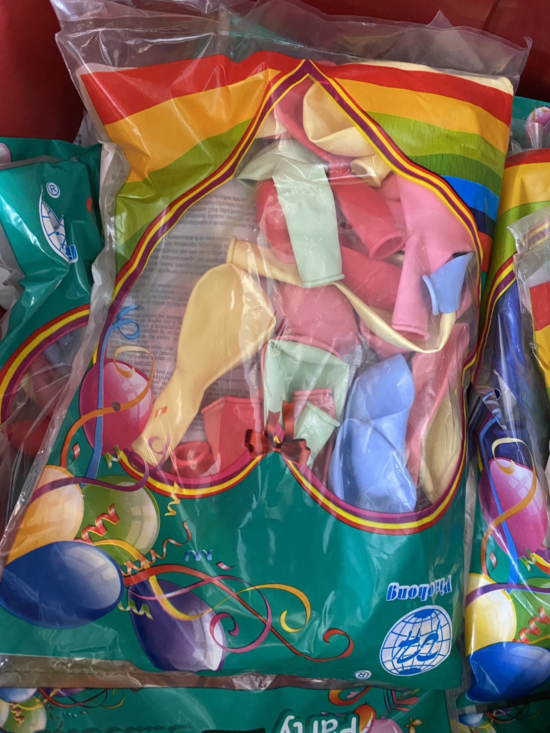 ลูกโป่งมาการอง  แพ็ค 50 ชิ้น สี คละสี