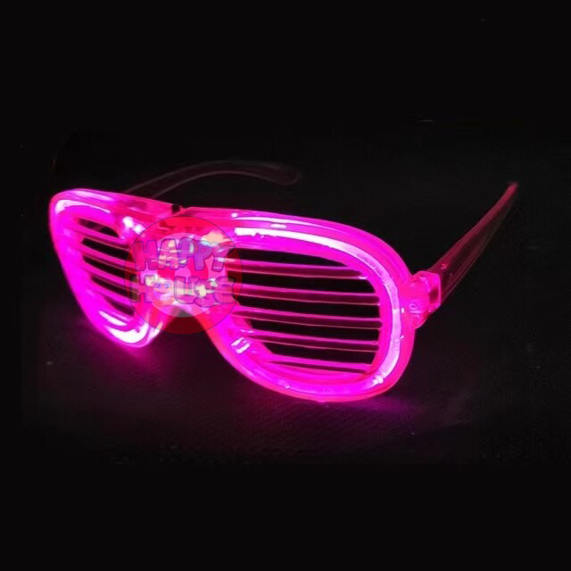 แว่นเรืองแสง LED Luminous glasses สีชมพู