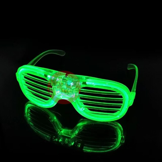 แว่นเรืองแสง LED Luminous glasses สีเขียว