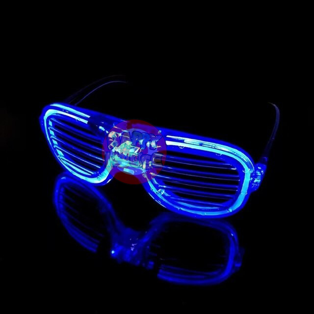 แว่นเรืองแสง LED Luminous glasses สีน้ำเงิน