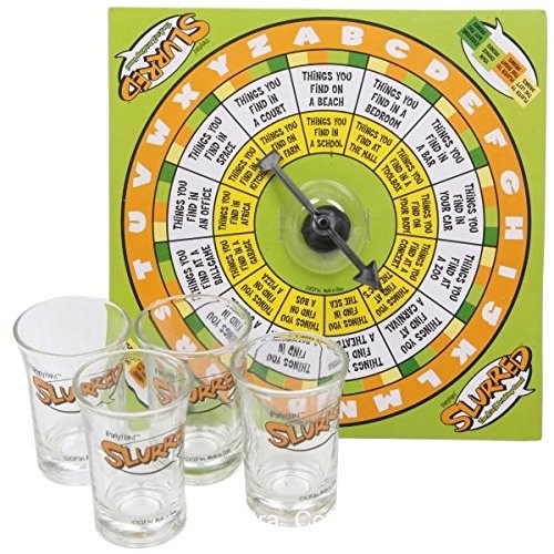Drinking game SLURRED A to Z วงล้อเสี่ยงโชค Roulette Shots (สีเขียว)