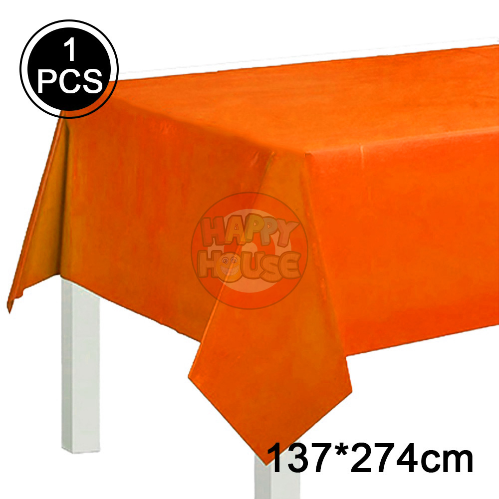 ผ้าปูโต๊ะ 137 x 274 cm. สีส้ม