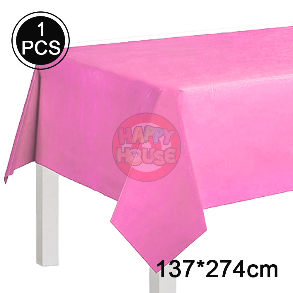 ผ้าปูโต๊ะ 137 x 274 cm. สีชมพูอ่อน