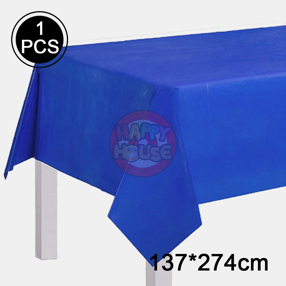 ผ้าปูโต๊ะ 137 x 274 cm. สีน้ำเงิน