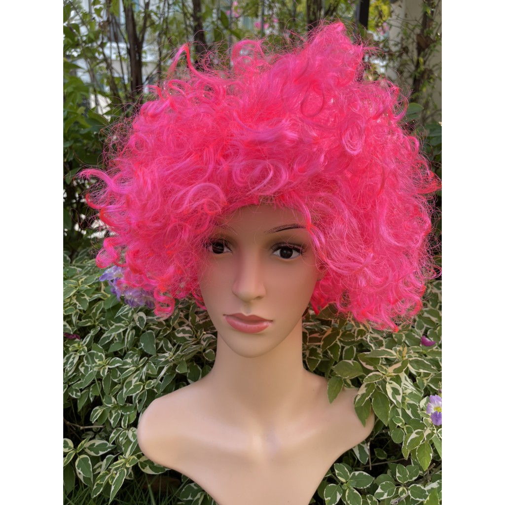 วิกผมปลอมแฟนซี สีชมพูเข้ม