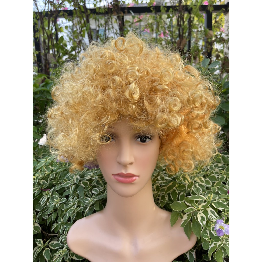 วิกผมปลอมแฟนซี สีทอง