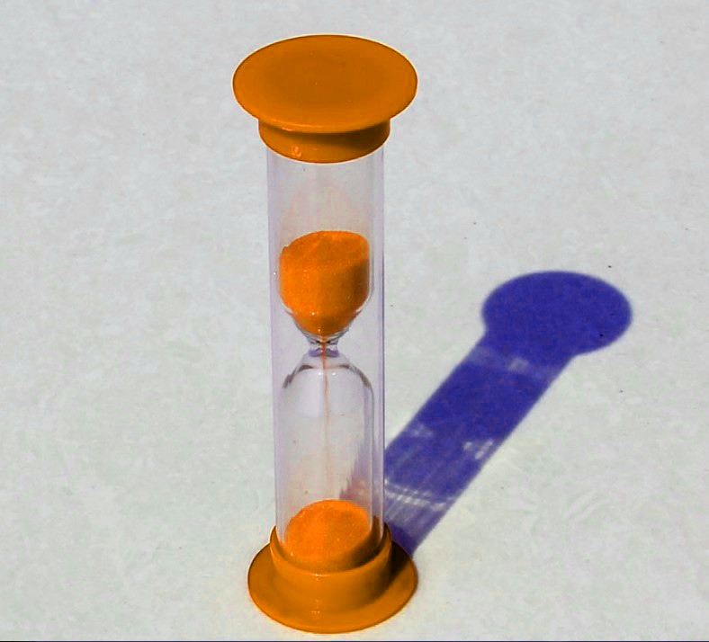 Hourglass นาฬิกาทรายจับเวลา ขนาดเล็ก 1 นาที (สีส้ม)