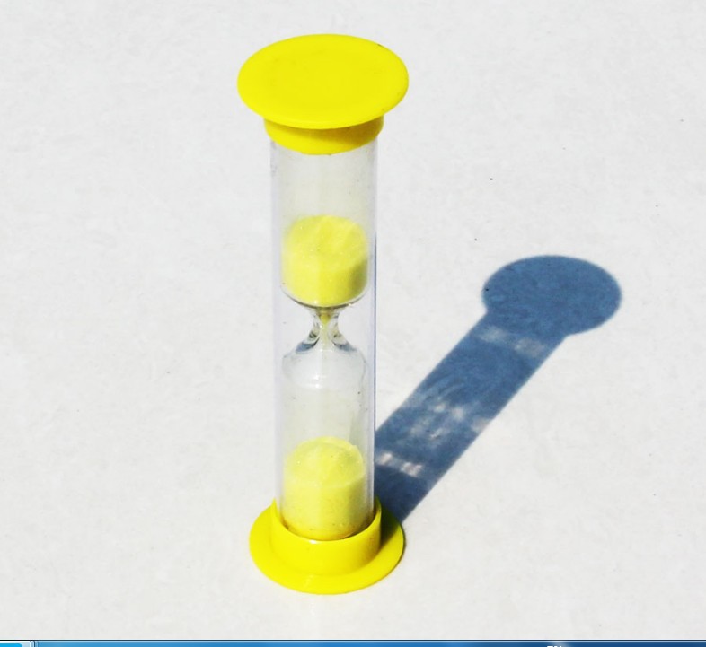 Hourglass นาฬิกาทรายจับเวลา ขนาดเล็ก 1 นาที (สีเหลือง)