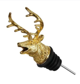 จุกรินเหล้า สแตนเลส หัวกวาง Pourer Stainless สีทอง