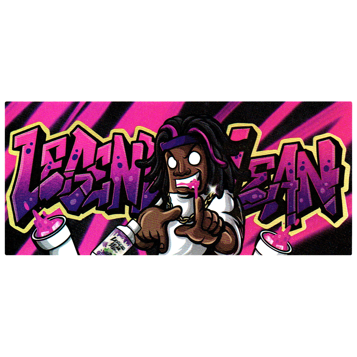 สติ๊กเกอร์ LEGEND LEAN ขนาด 9 x 4 cm. Model :  A-01